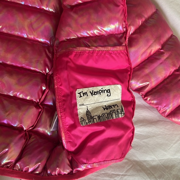 Appaman Puffy Coat bubblegum pink metallic toddler girls 4T💕 - Picture 6 of 15